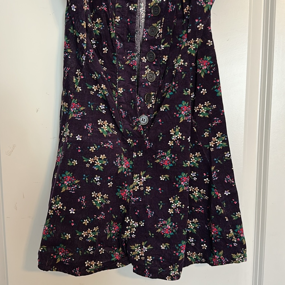 Free People Floral Corduroy Romper - XS - Picture 4 of 6